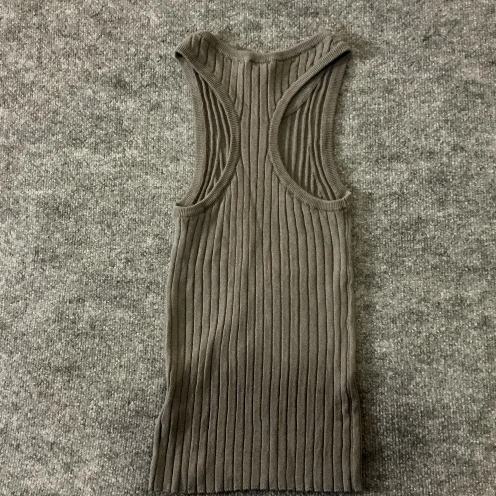Splendid Olive Ribbed Tank Top - Picture 5 of 12